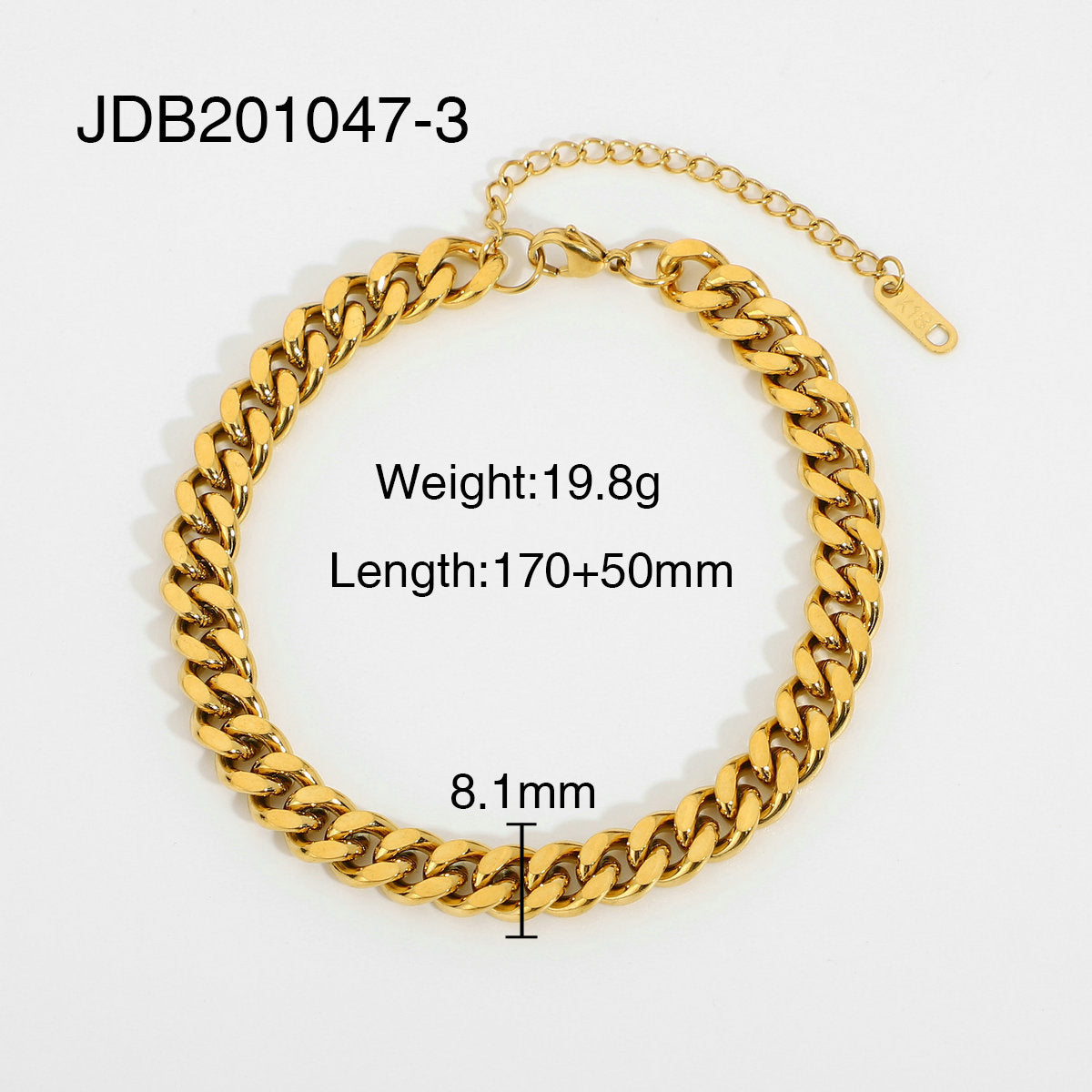 Women's Link Chain Brace Lace Flat Snake Bracelets