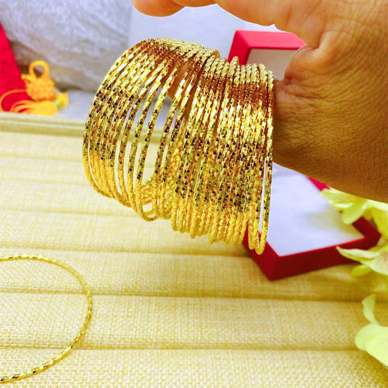 Women's Placer Gold Fine Sand Fashion Shop Bracelets