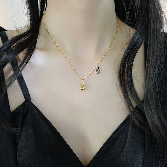 Women's Lucky Gourd For Summer Clavicle Chain High-grade Gold Necklaces