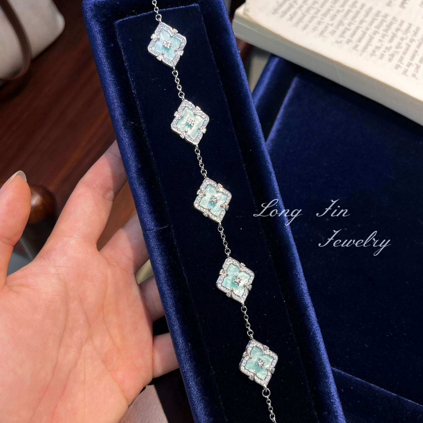 Sea Salt Lemon Mint Cloth Style Fresh Live Jewelry Set