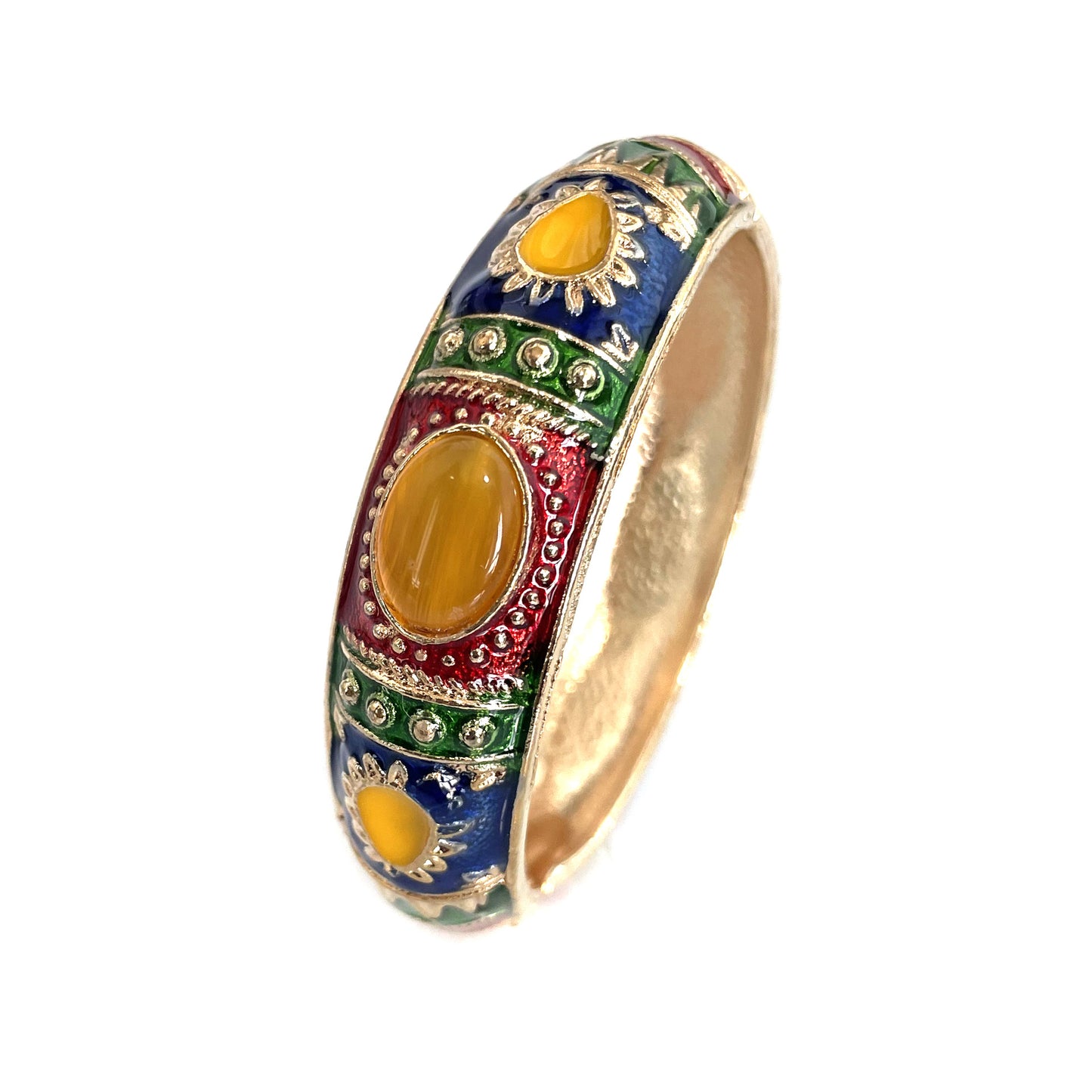 Cloisonne Open-ended Retro Color Matching Female Scenic Spot Bracelet
