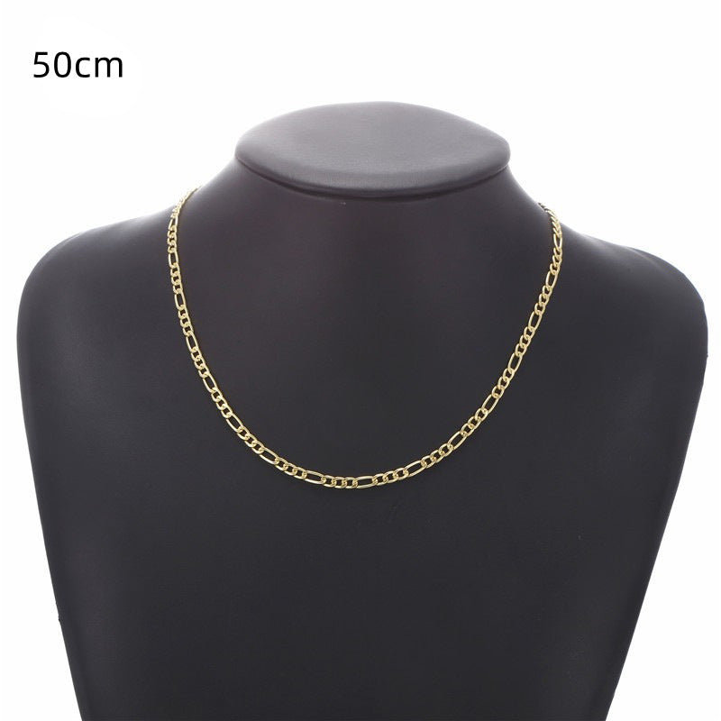 Herren Persönlichkeit Mode Goldkette Einfache Ornament Halsketten