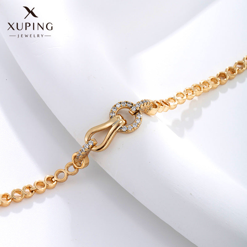 Women's Gold Plated Alloy Design Simple Temperamental Bracelets