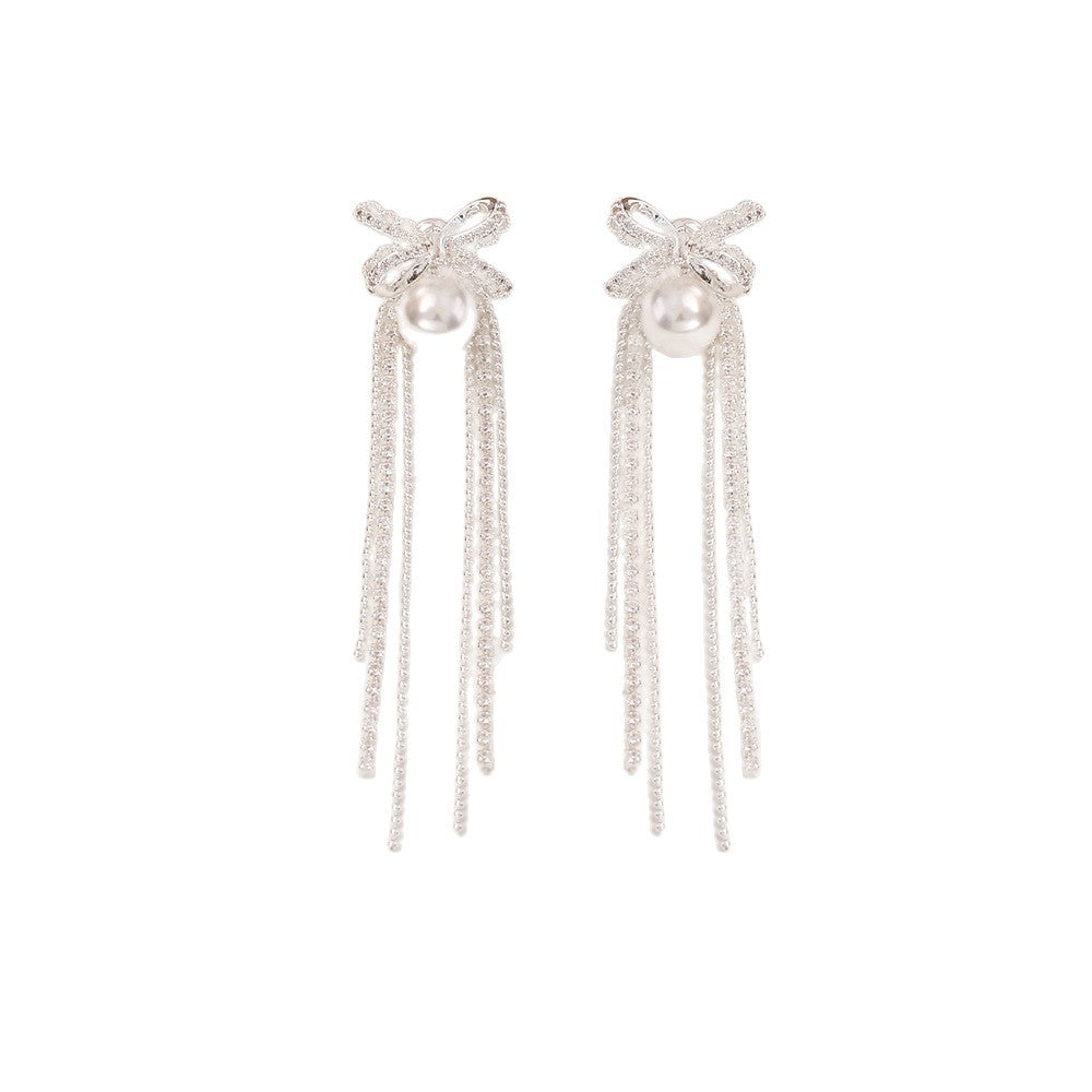 Women's Bow Long Tassel Fashion Elegant Graceful Exquisite Rings