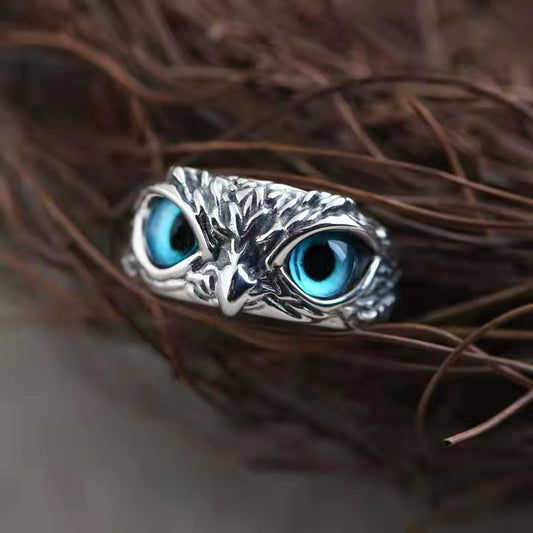 Prime Silber Blue Eyes Owl Devil's Armbänder für Damen