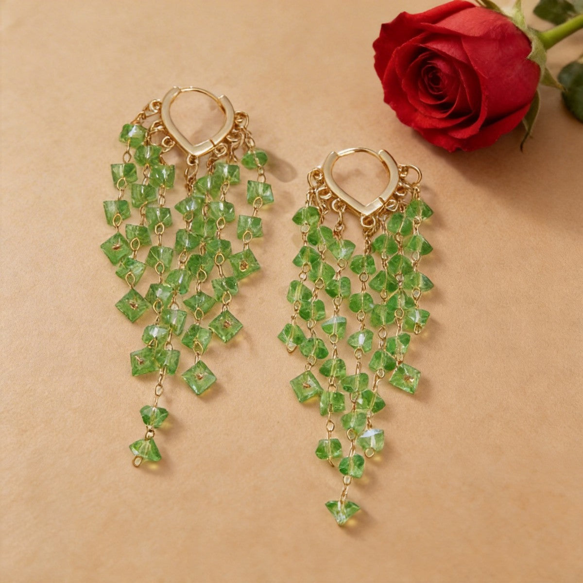 Women's Temperament Wild Crystal Tassel Ear Clip For Long Fashion Earrings