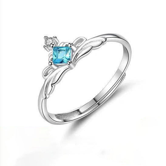 Women's & Men's Princess Knight Couple Advanced Girlfriends Open Ring