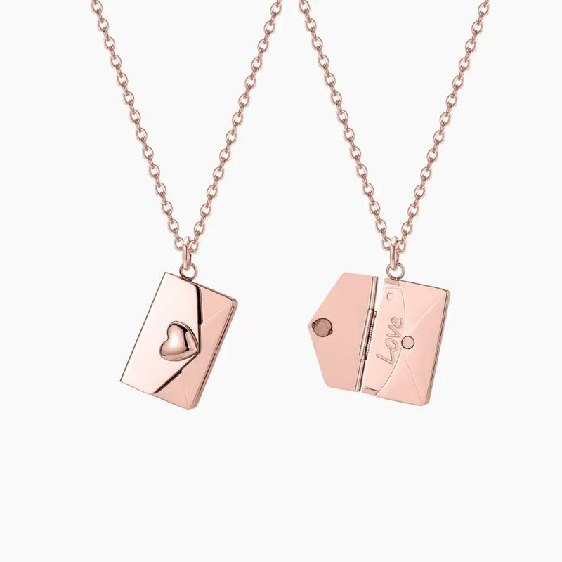 Colorfast Couple Book Personalized Love Open Close Sweater Necklaces