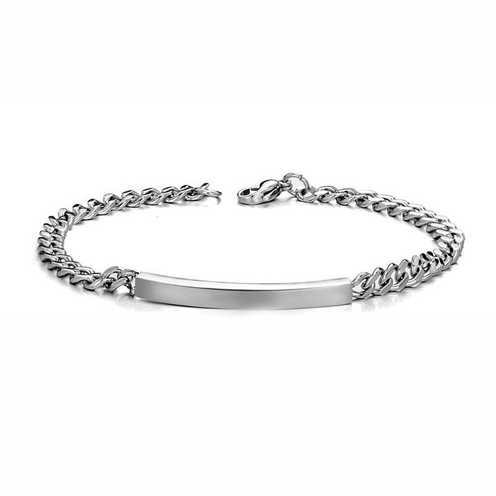 Einfache, glänzende und schnitzbare Armbänder für Damen und Herren