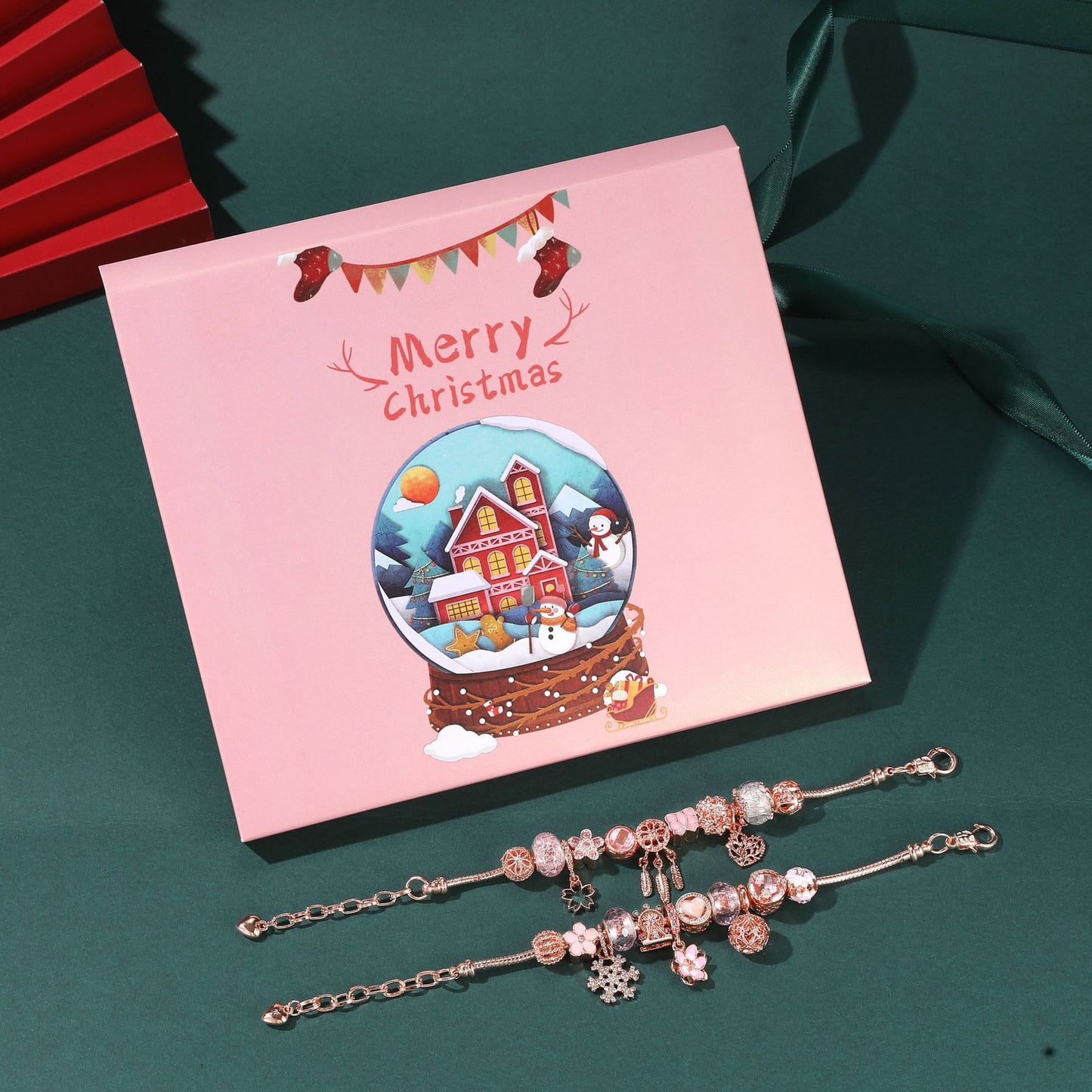 Ornements cadeaux calendrier compte à rebours bracelets aveugles de l'avent