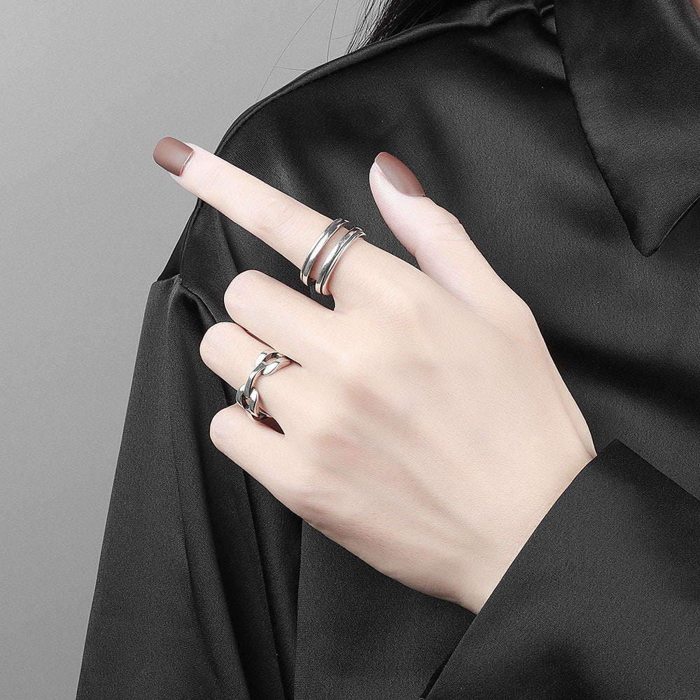 Women's Entry Lux Adjustable Personality Retro Cold Style Rings