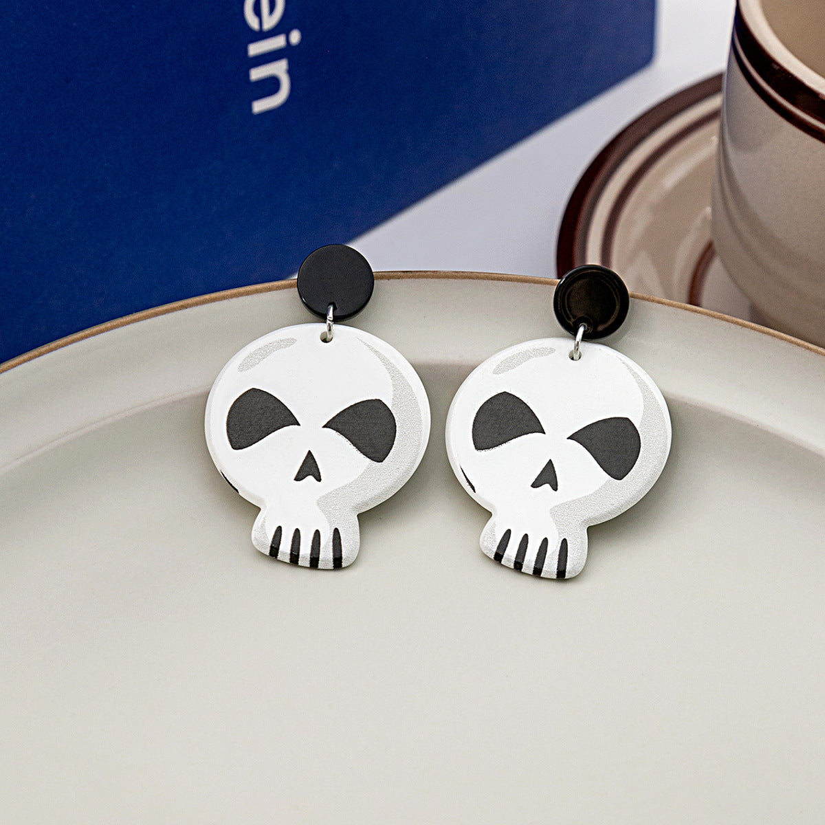 Halloween Doll Thriller Skull Cat Acrylic Rings