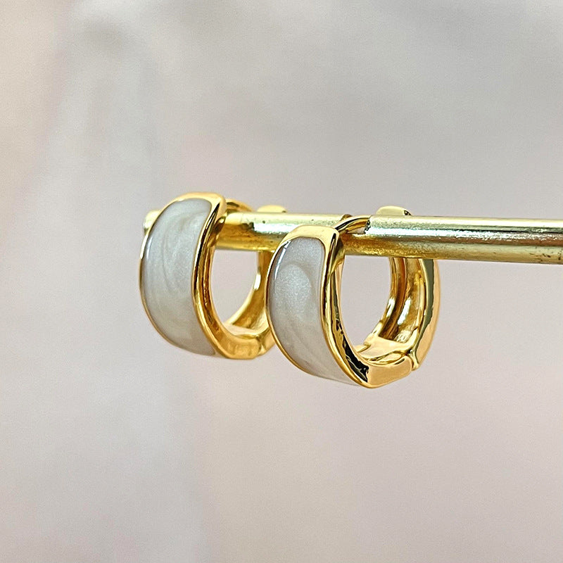 Boucles d'oreilles à clip d'oreille en demi-cercle de haute qualité pour femmes