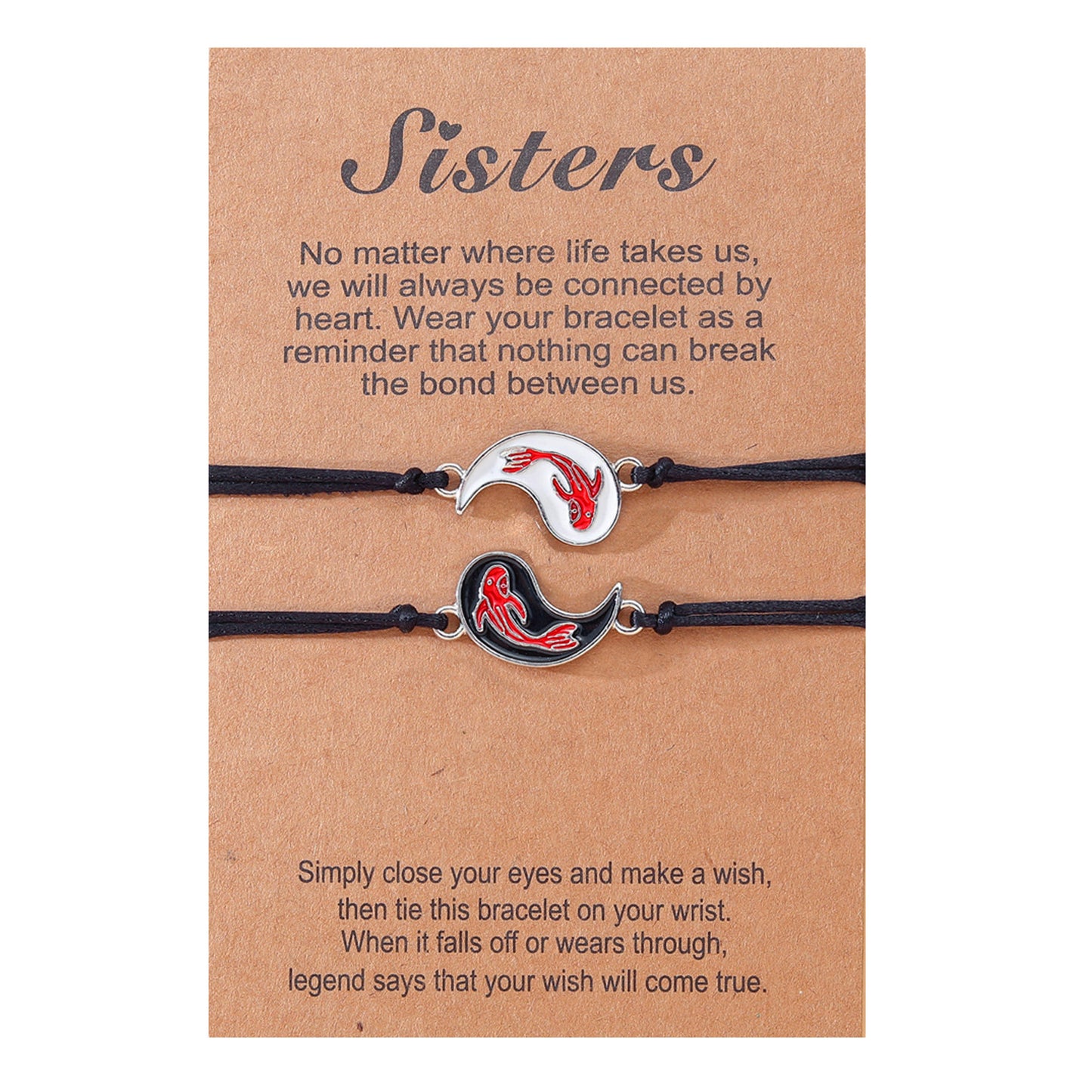 Yin Yang Tai Fish Hand Push Bracelets