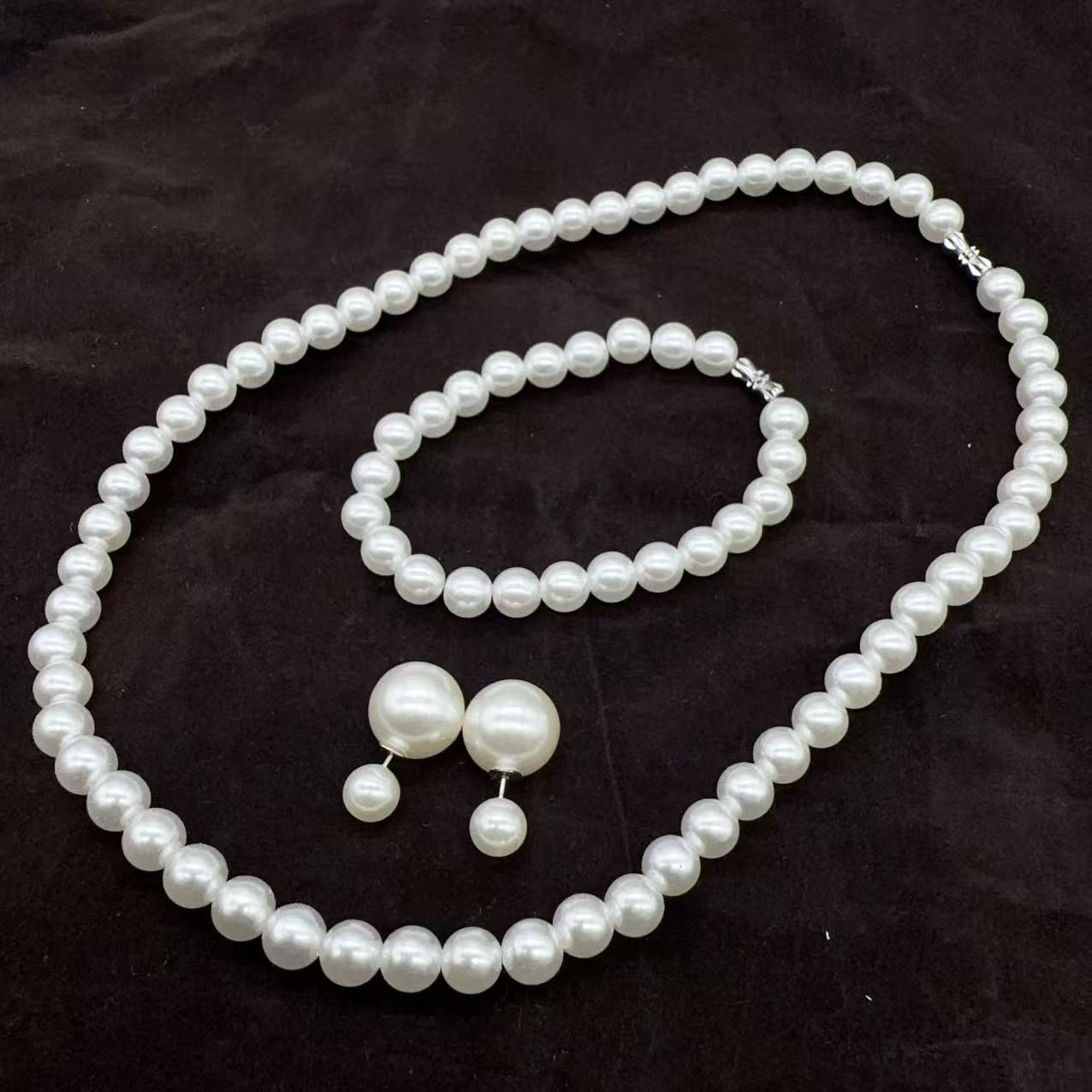 Pearl Three-piece Advanced Sense Clavicle Chain Bracelets