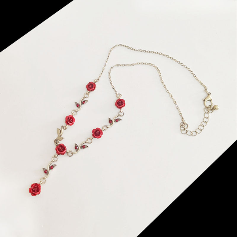 French Romantic Sexy Elegant Vintage Rose Flower Fairy Temperamental Simple Bracelet