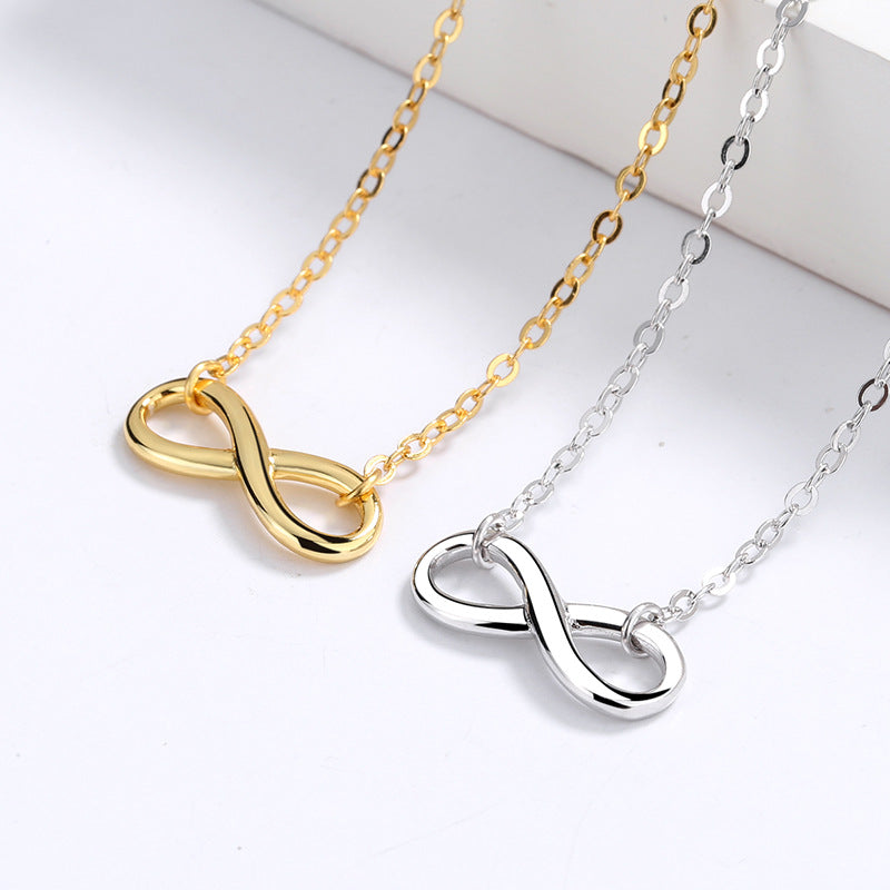 Women's Love Interwoven Infinite Symbol Sterling Sier Necklaces