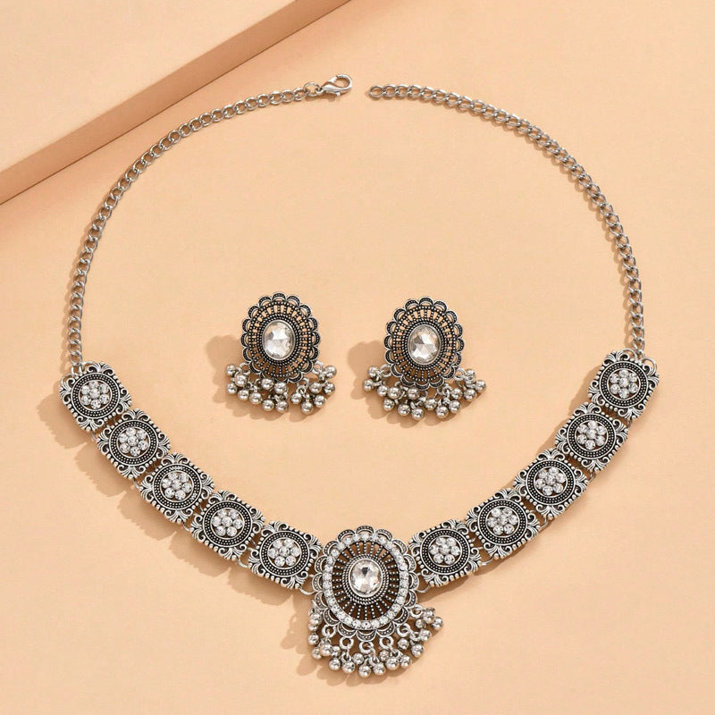 Indian Ethnic Style Vintage Gemstone Beads 2 Necklaces