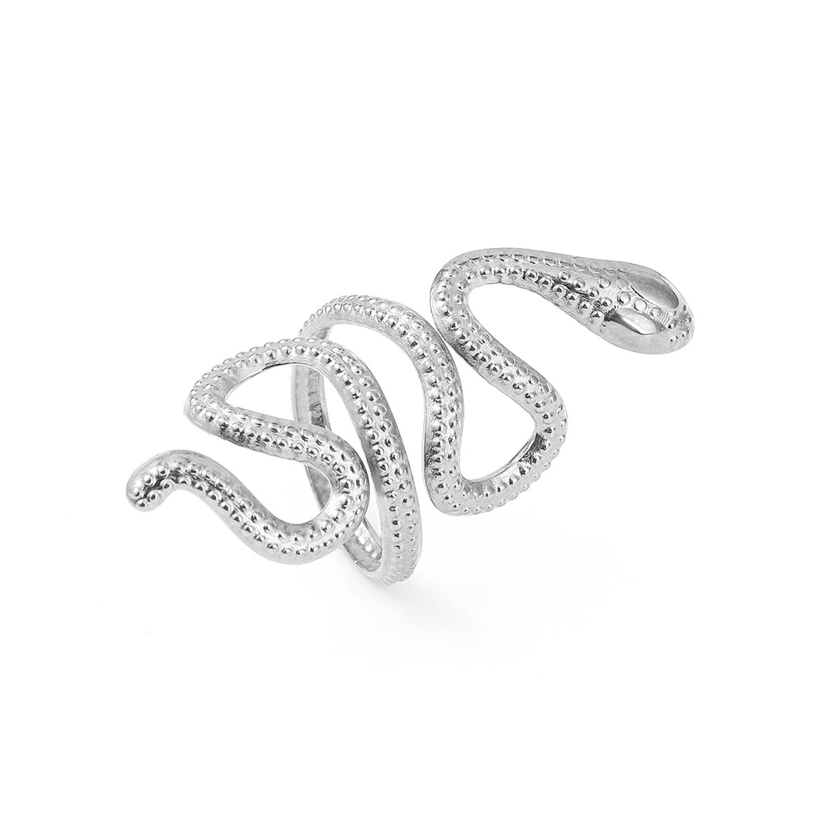 Men's Stainless Steel Ornament Personality Titanium Snake-shaped Rings