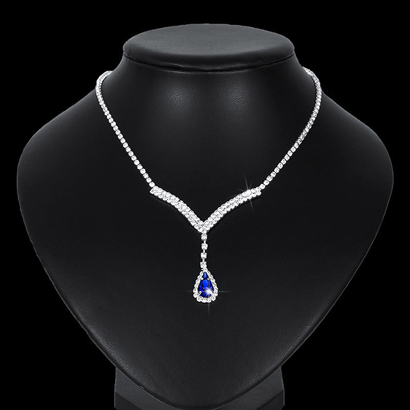 Durable Bridal Rhinestone Wedding Light Luxury Jewelry Set