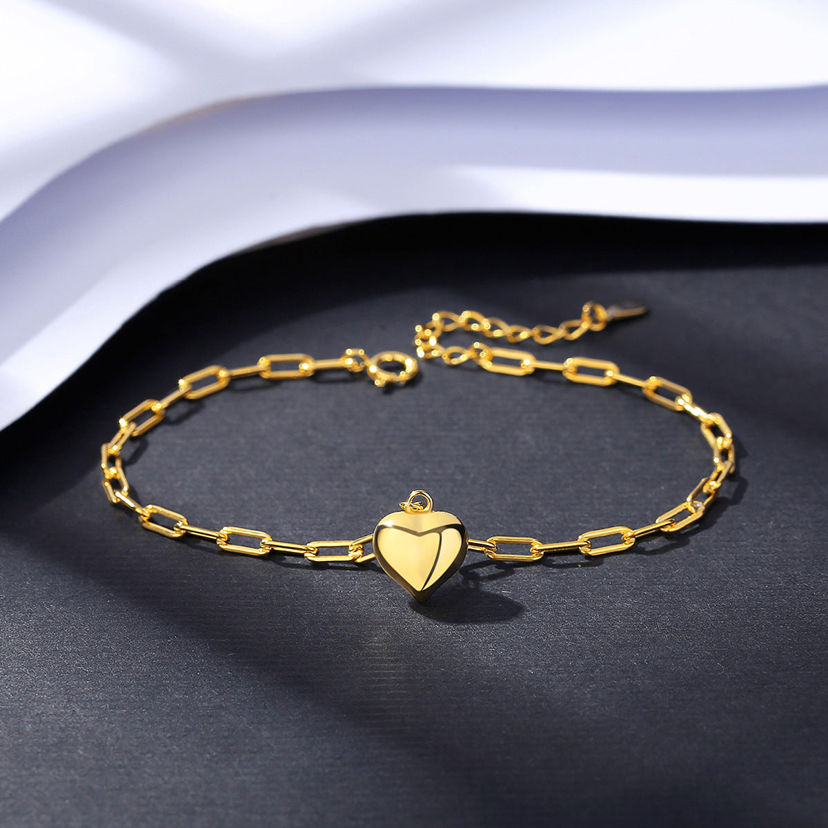 Women's Heart Sier Shaped Fashion Fairy Niche Bracelets