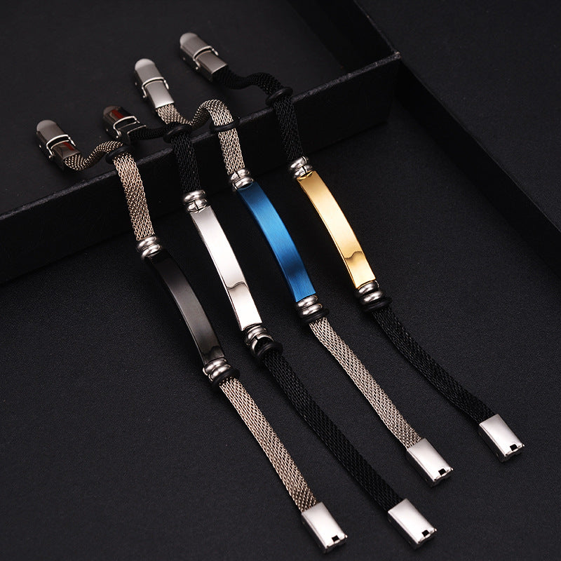 Men's Fashion Retro Stainless Steel Couple Personality Bracelets