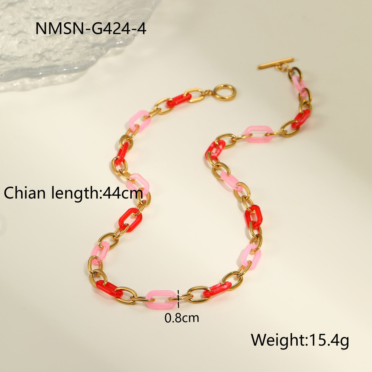 Cool Red Dripping Oil Love Female Niche Jewelry Set
