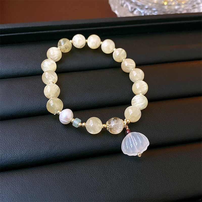 Pearl Jade Elastic Chinese Style Personality Bracelets