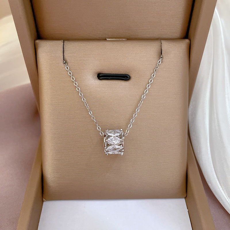 Full Diamond Light Luxury Small Waist Necklaces