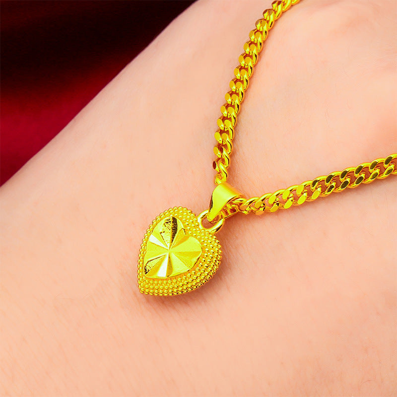 Women's Vietnam Placer Gold Fashion Love Philippines Necklaces