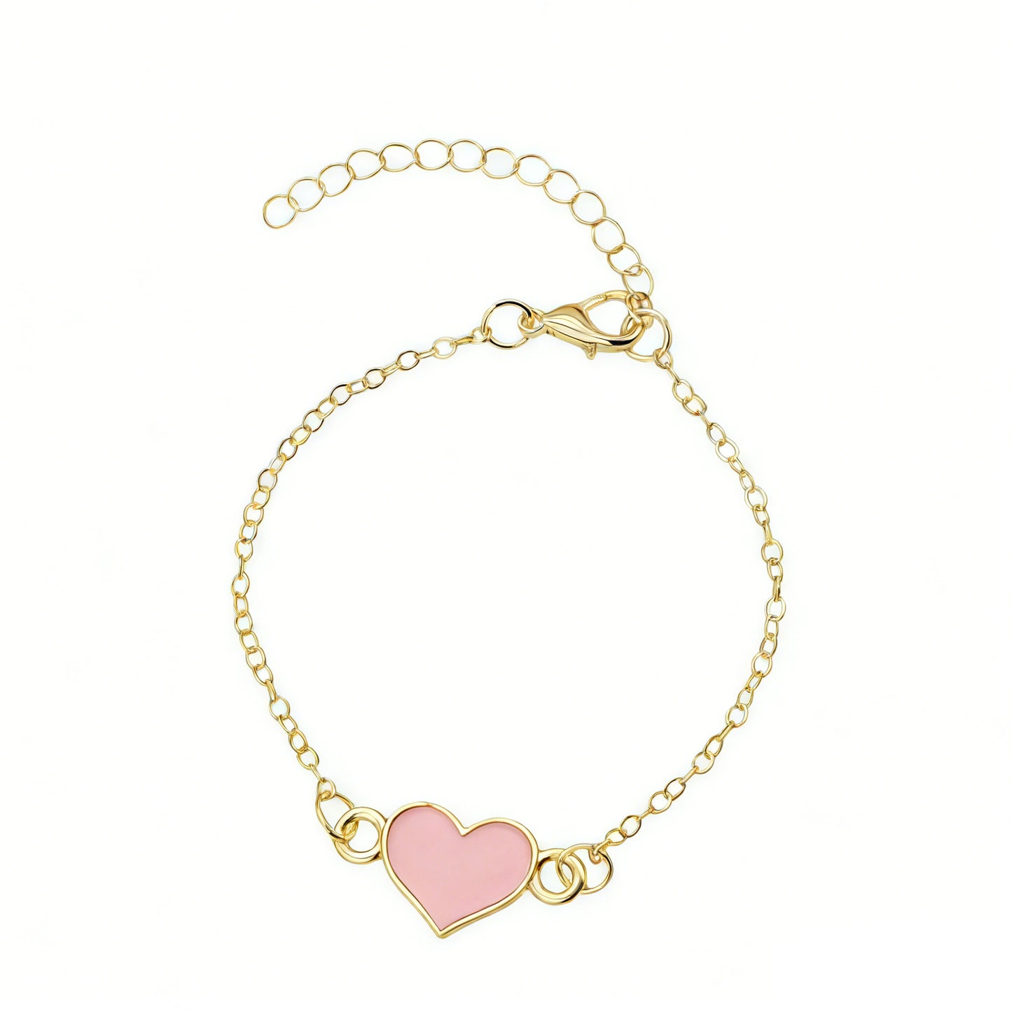 Party Simple Heart Fresh Sweet Paint Peach Bracelets