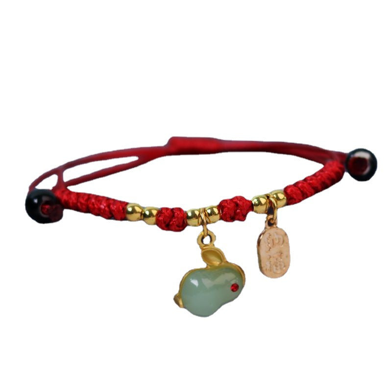 Zodiac Hare Life Bunny Red Rope Bracelets