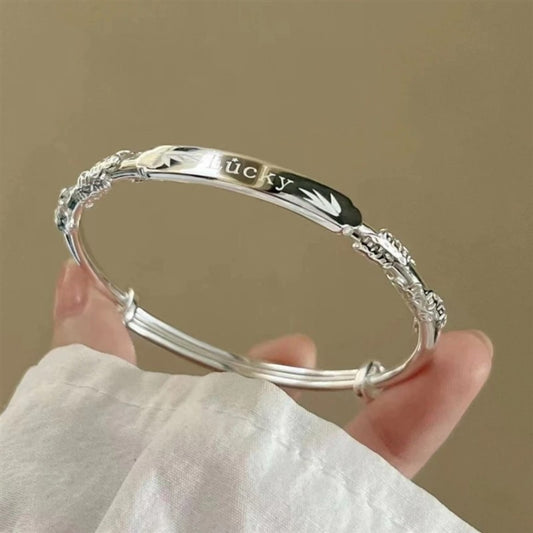 Flowers Like Brocade Lucky Female Affordable Luxury Fashion Solid Valentine's Bracelets