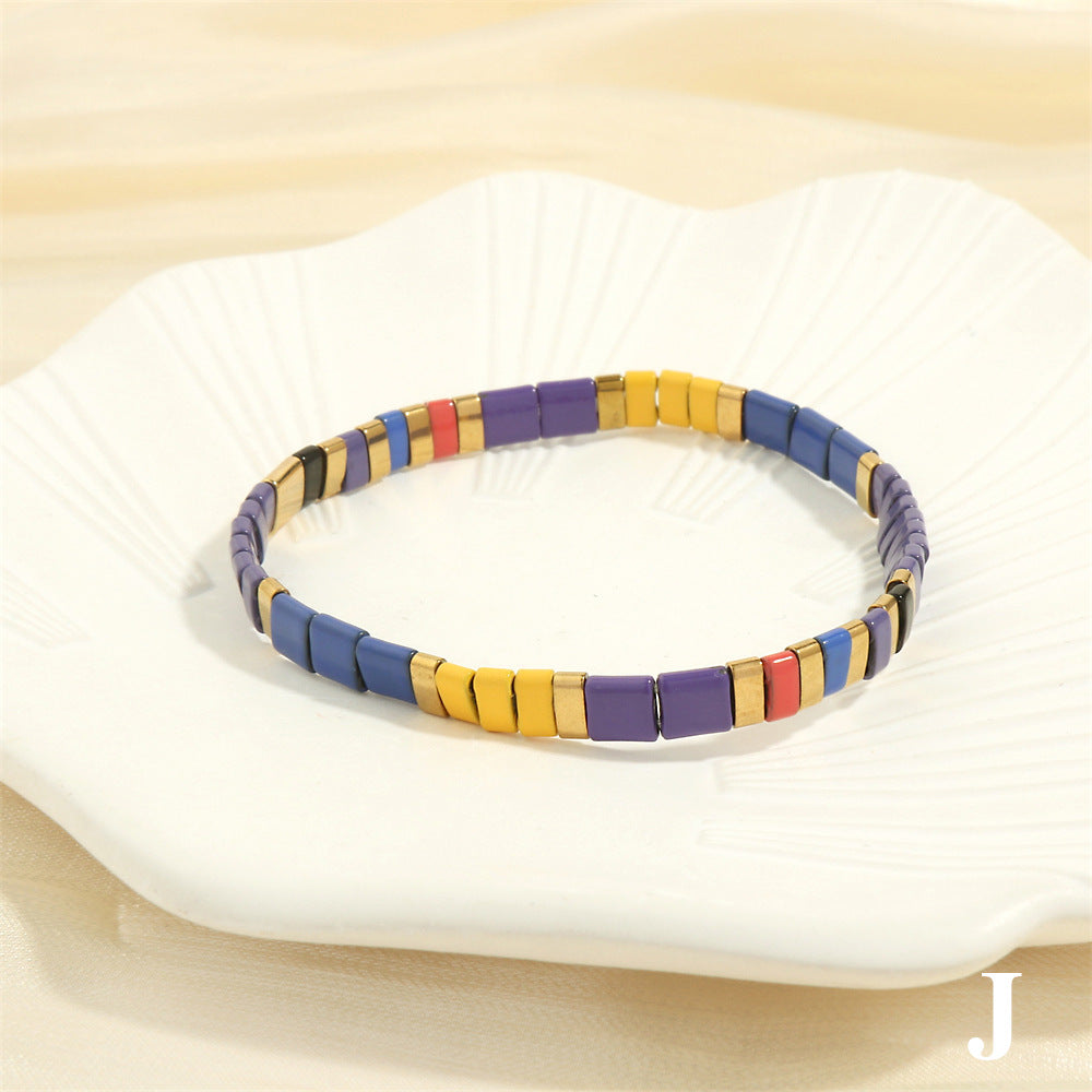 Style Macaron Color Series Lifting Bead Bracelets