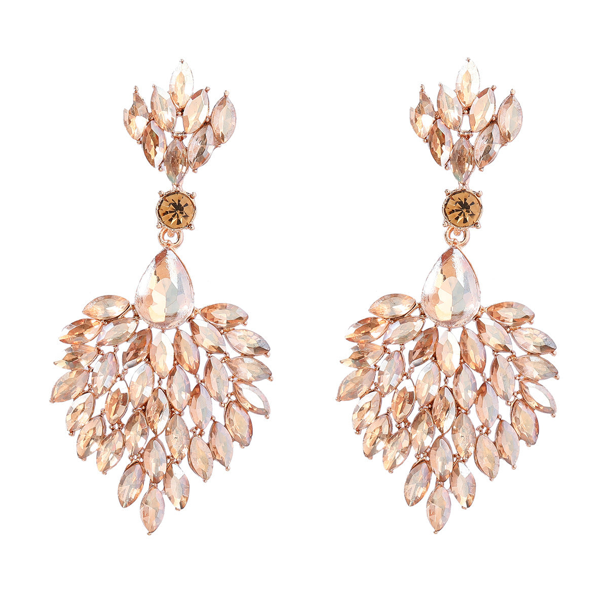 Crystals Female Alloy Diamond Splendid Super Earrings