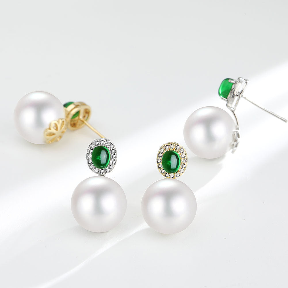 Women's Leisure Simple Pearl For Ear Zircon Earrings