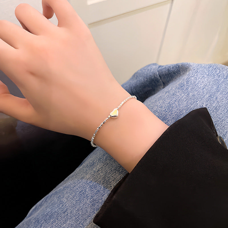 Bracelets de luxe légers pour femmes, cœur de Sier