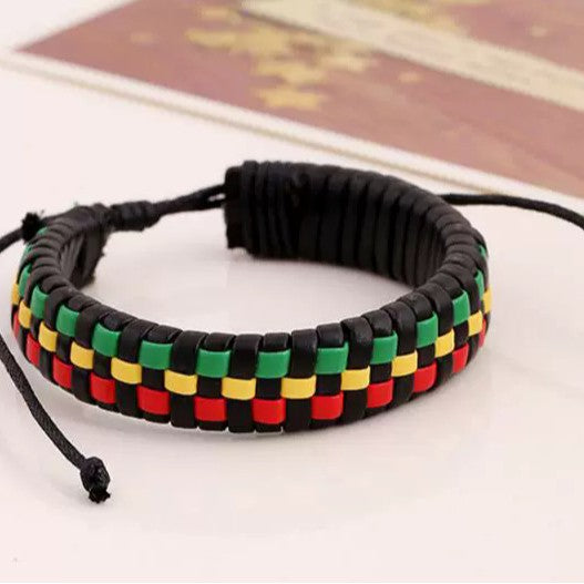 Woven Leather Unisex Fashion Personality Pull Bracelet