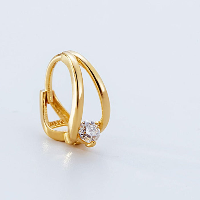 Sier Plated Zircon Personalized Minority Commute Minimalist Rings