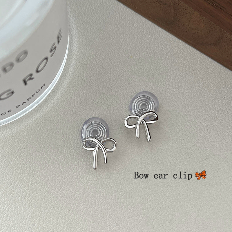 Women's Mosquito Coil Bow Sweet Daily Cute Ear Clip