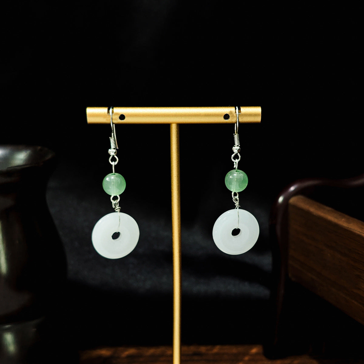 Selection Of Chinese Ancient Style Beaded Long Fringe National Hollow Earrings