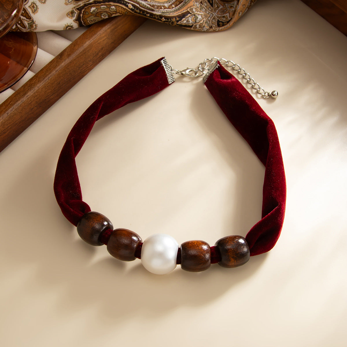 Leopard Print Silk Scarf Flannel Knotted Female Creative Imitation Necklace