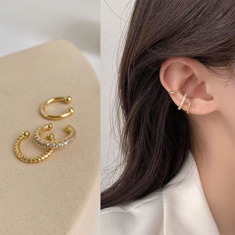 Chain Without Pierced Female Retro Style Temperament Simple Cold Niche Ear Clip