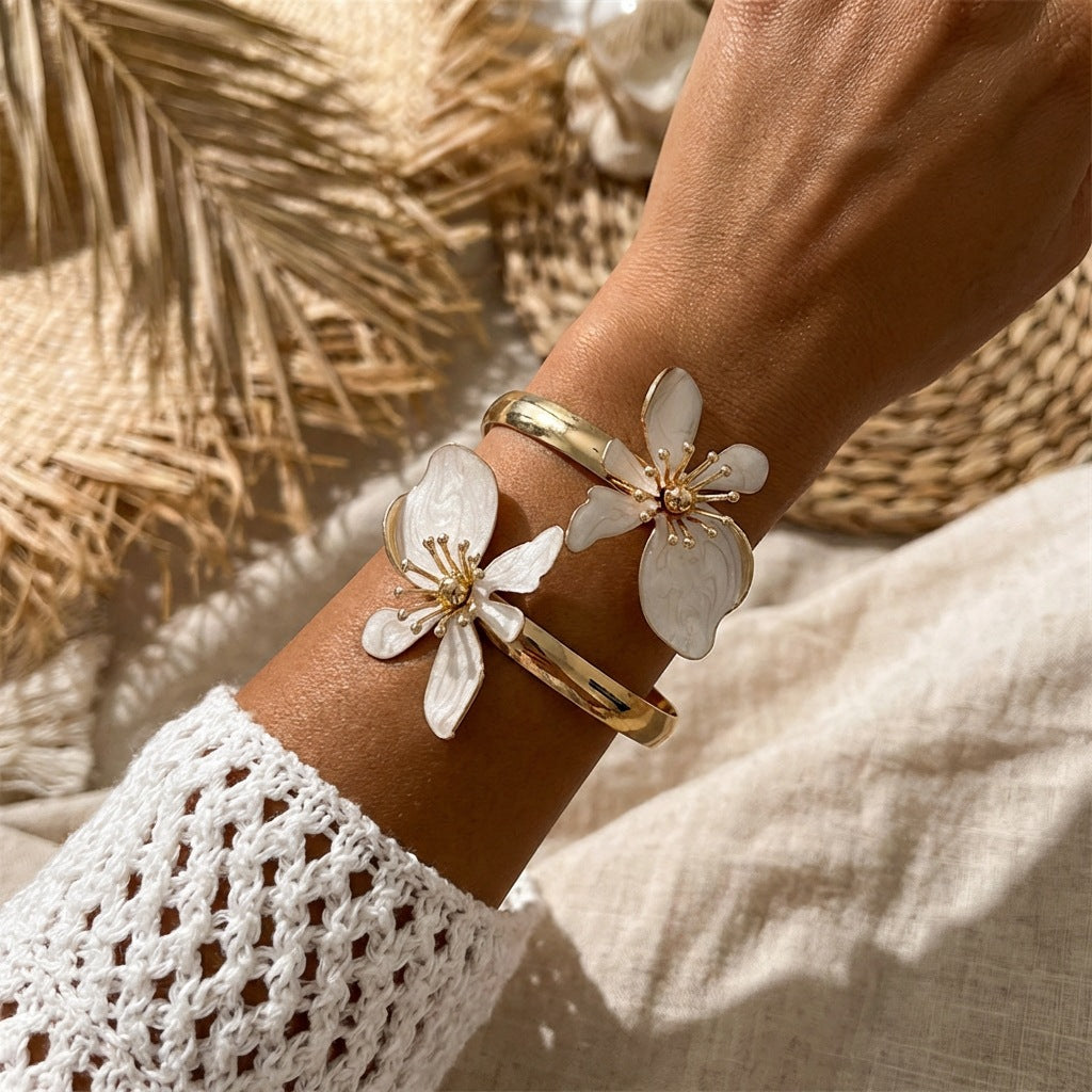 Oil Elegant High Sense Vacation Style Double Bracelet