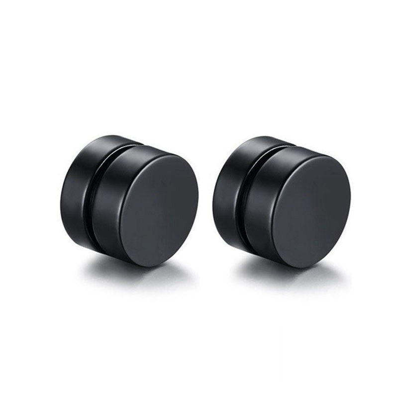 Zircon Stainless Steel Magnet Clips Couple Ear Clip