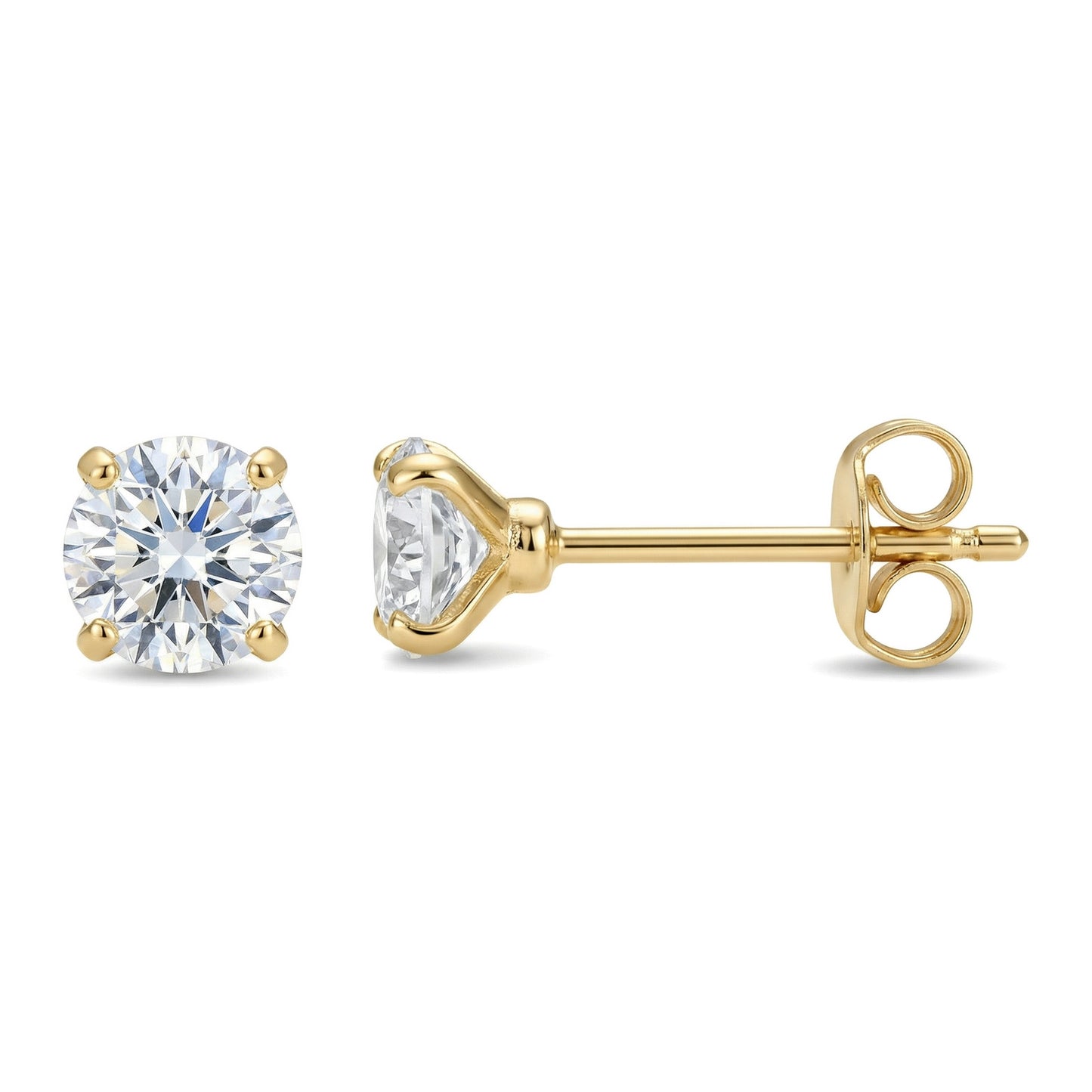 Women's & Men's Material Finely Inlaid Niche High Sense Basic Stud Earrings