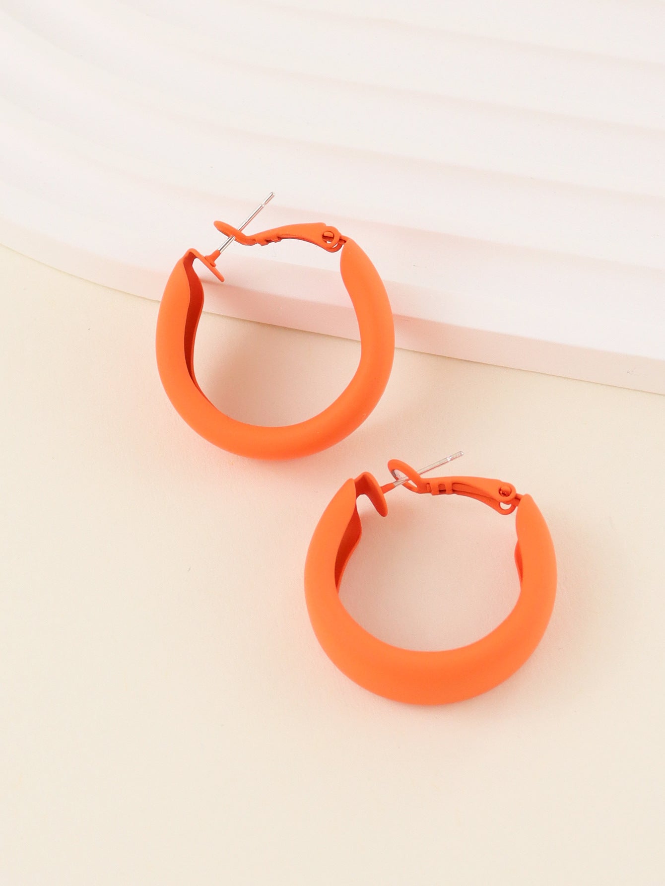 Color Circle Personality Shaped Trendy Cute Colorful Sweet Graceful Fashionable Stud Earrings