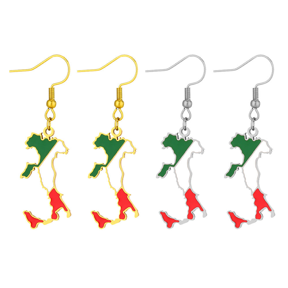 Women's & Men's Vintage Oil Drop Italian Fishhook Ethnic Style Earrings