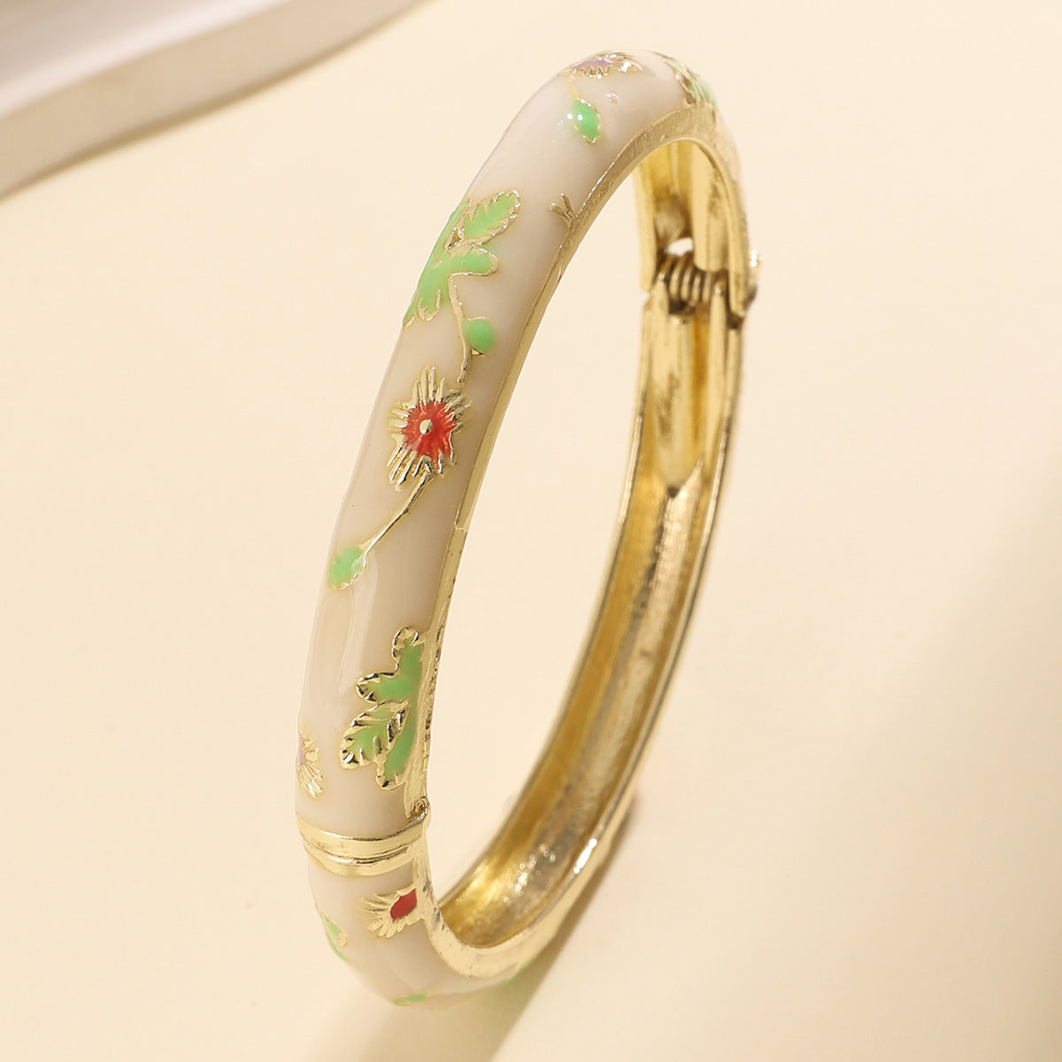 Chinese Style Small Flower Cloisonne Enamel Bracelets
