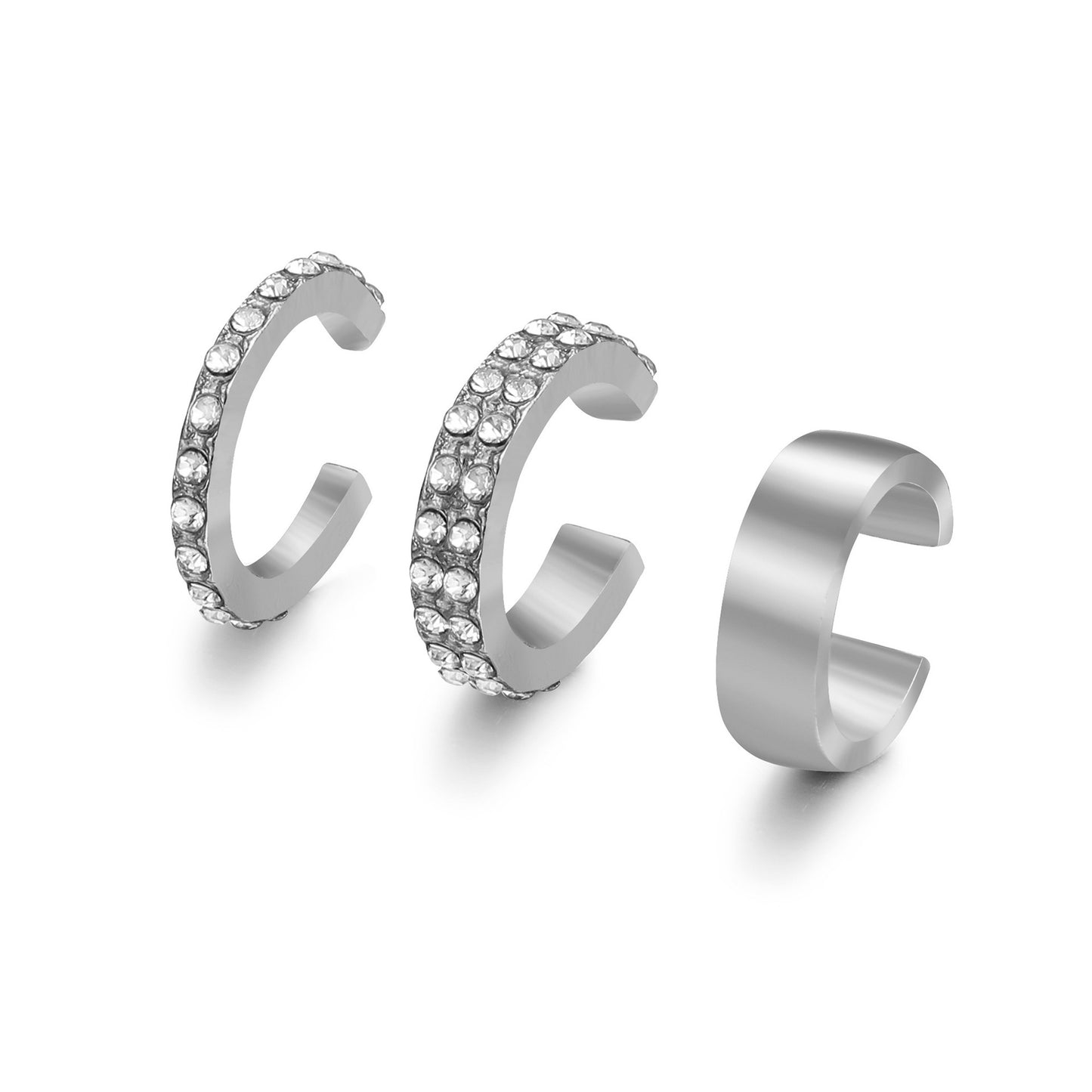 Cold Style Three-piece Female Personality Simple Ear Clip